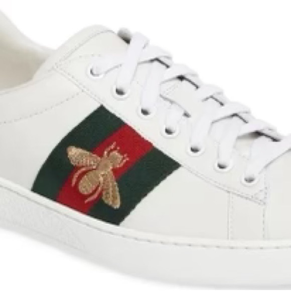 Men’s Authentic Gucci Leather sneakers - Picture 3 of 15